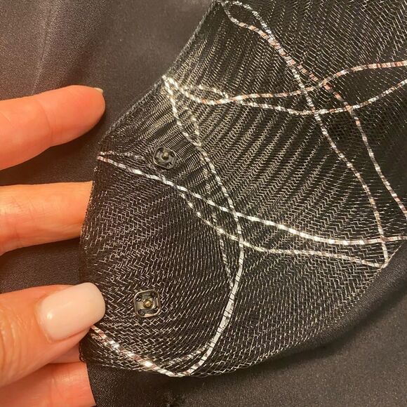 Samy Gicherman couture black blouse, M - Picture 6 of 9